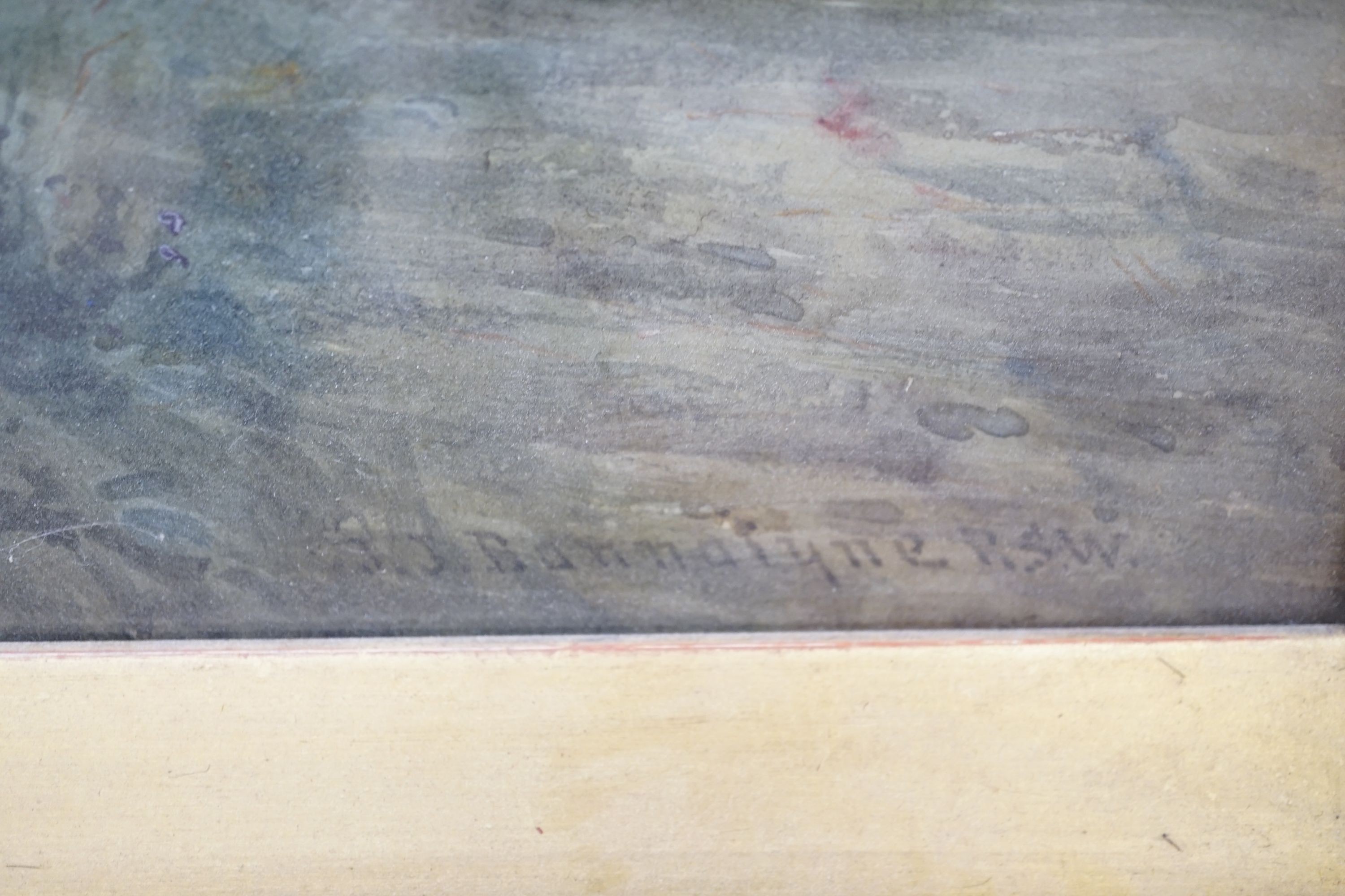 John James Bannatyne RSW (1835-1911), watercolour, ‘The path to the cottage’, signed, 34 x 51cm.
